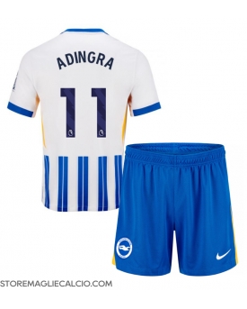 Brighton Simon Adingra #11 Maglia Gara Casa Repliche 2024-25 Bambino Maniche Corte